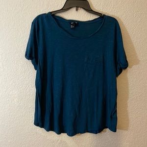 H&M short sleeve bluish blouse